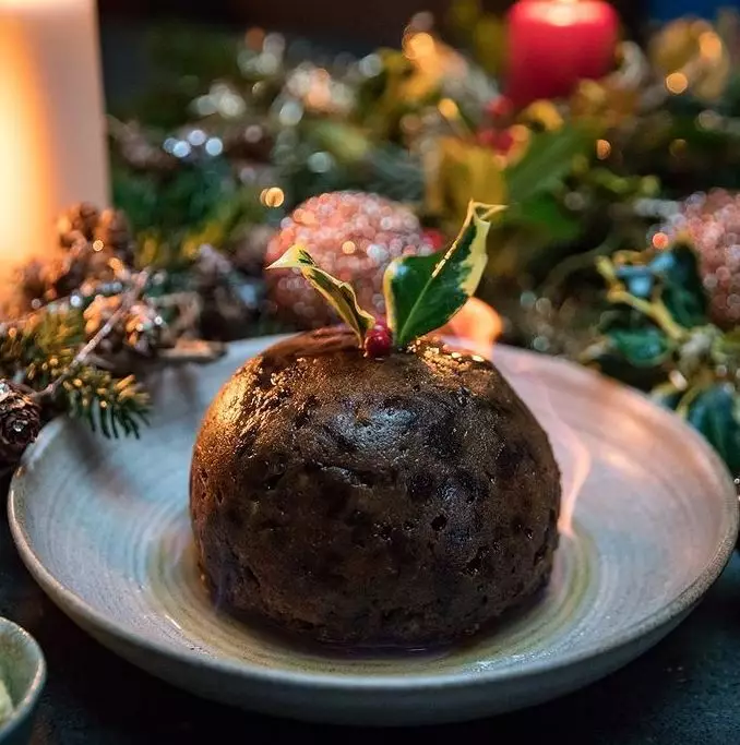 Christmas pud' is also on the menu (