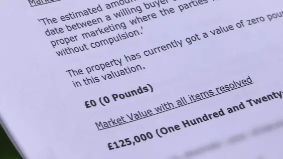 Shocked home owners were given £0 valuations (