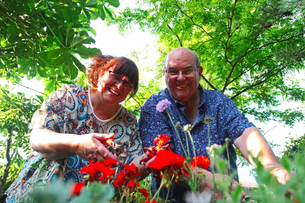 Annmarie and Andrew Swift own the garden of dreams (