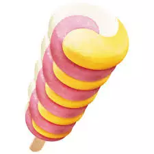 The 3ster combines the three fruity flavours in one lolly (
