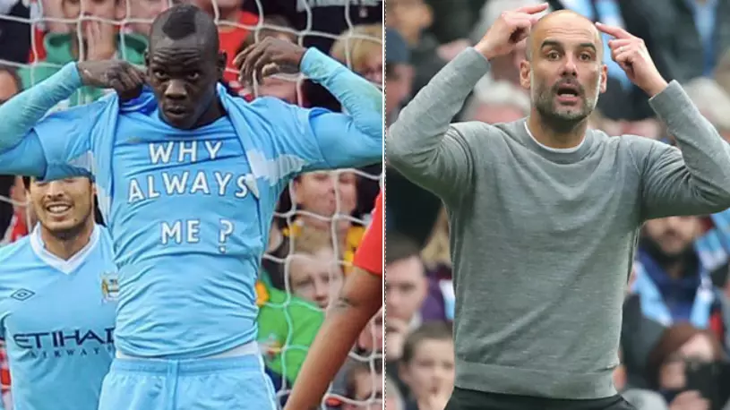 Mario Balotelli Takes The P*ss Out Of Manchester United During Manchester Derby