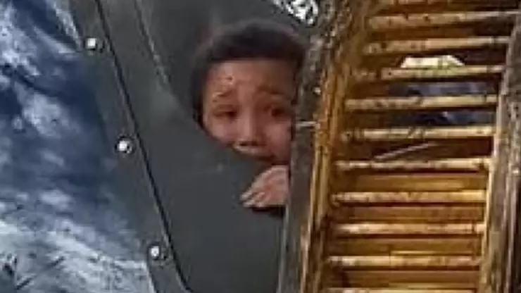 Boy Playing Hide And Seek In Bin Picked Up And Thrown Into Rubbish Truck