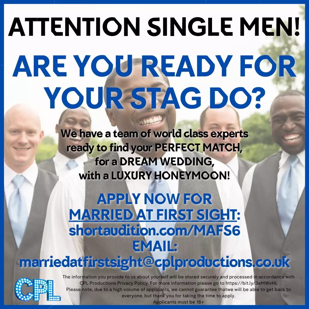 Casting call for Married at First Sight UK.