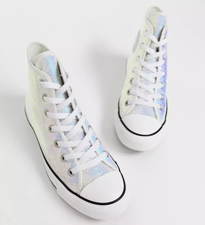 The pair of glittery shoes is £65 at ASOS (