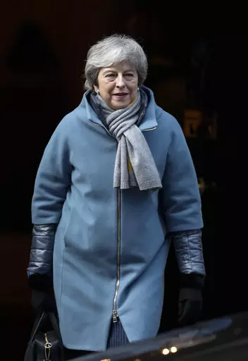Prime Minister Theresa May leaves 10 Downing Street for the House of Commons.