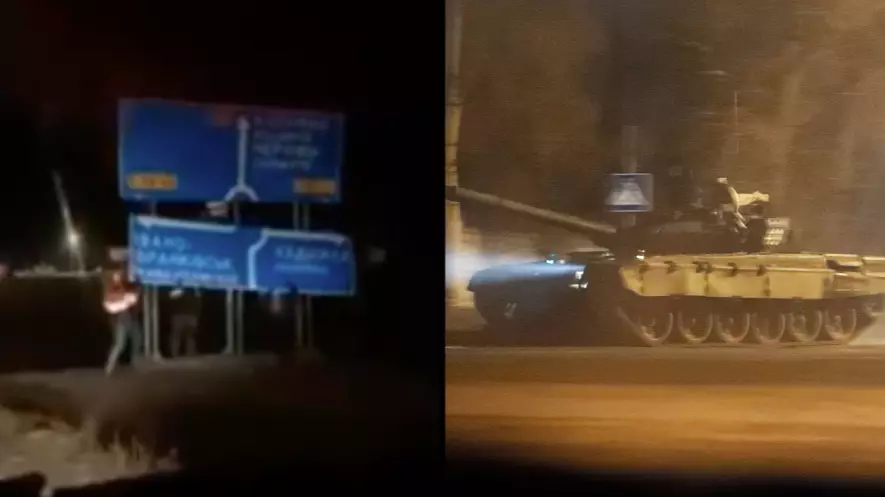 Ukrainian Company Encourages Citizens To Tear Up Street Signs To Confuse Russian Tanks