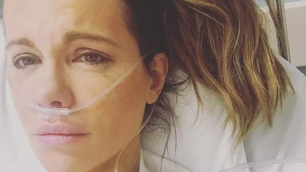 Kate Beckinsale Shares Tearful Picture After Being Hospitalised With Ruptured Ovarian Cyst