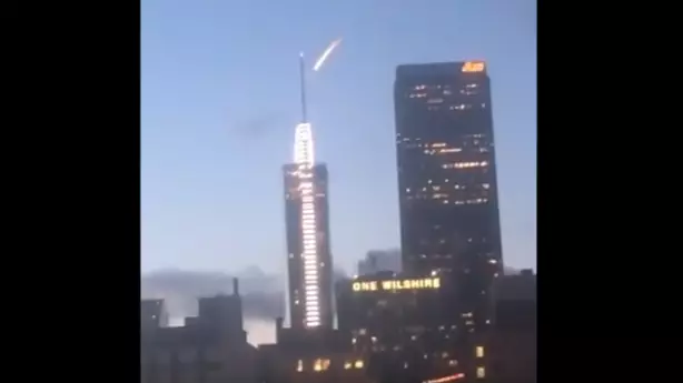 ​Man Shares Bizarre Video Of ‘Flying Item On Fire’ In Los Angeles