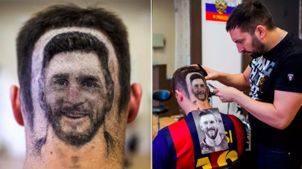 A Hairdresser In Serbia Has Gone Viral For His 'Lionel Messi' Haircuts