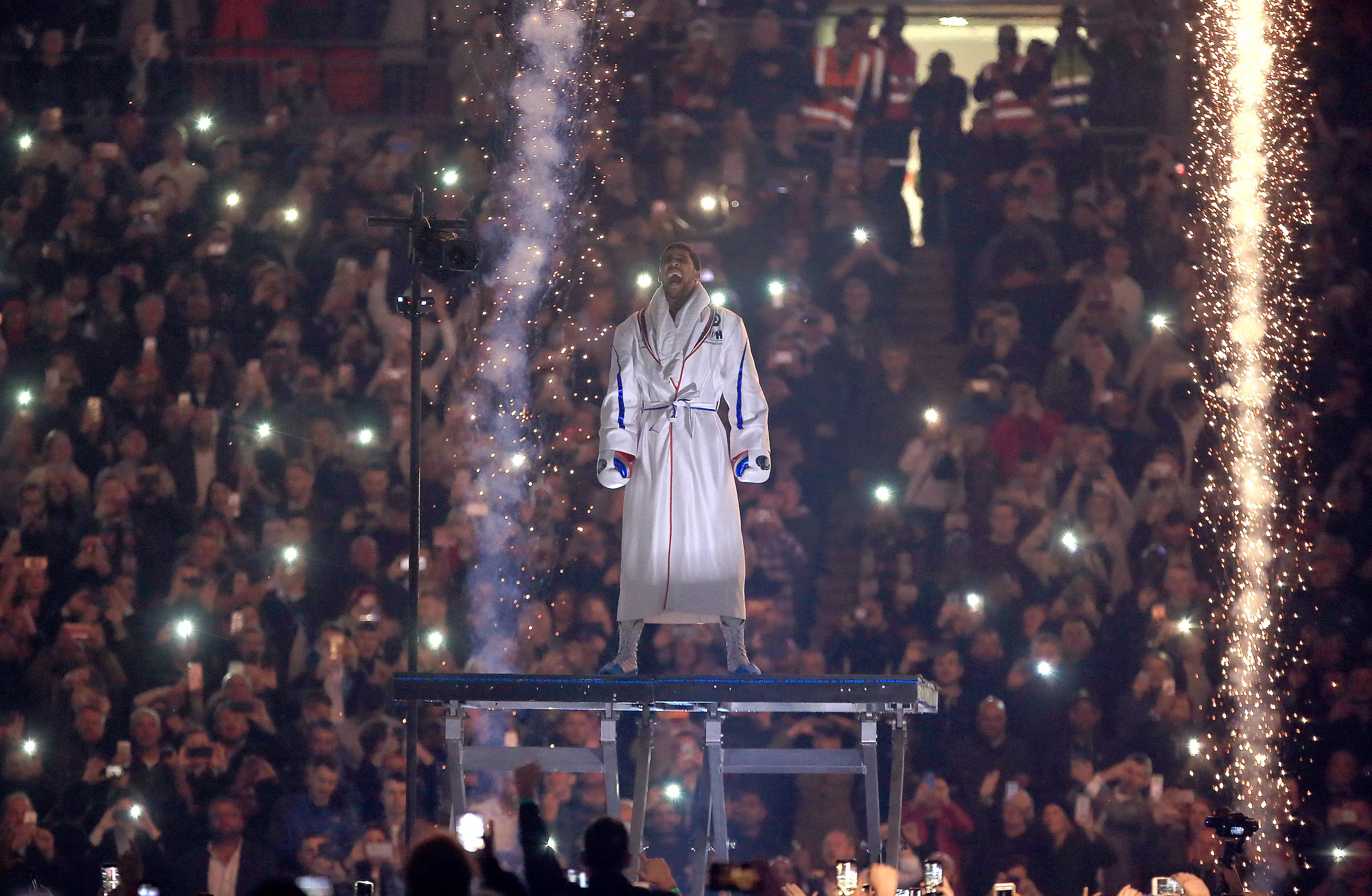 Joshua at Wembley means fireworks. Image: PA Images