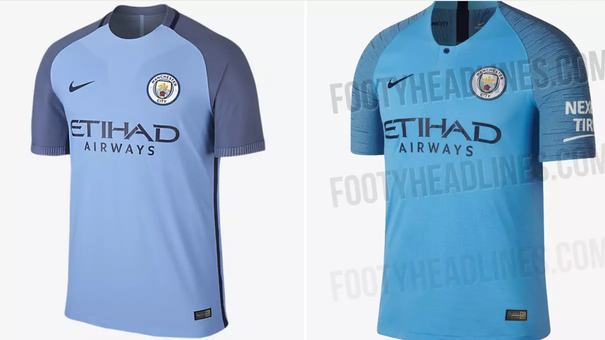 Manchester City's 2018/19 Home Kit Is Basically The Same As 2016/17's