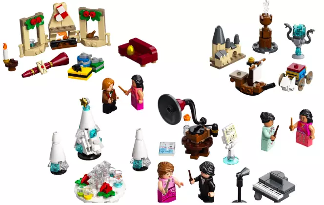 The Lego kit is stuffed full of items for the Yule Ball (