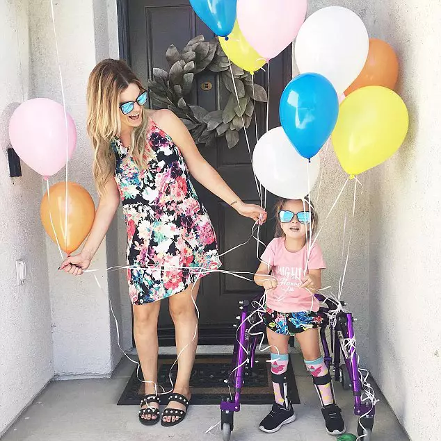 Christina wanted to show what life was like bringing up a child with cerebral palsy