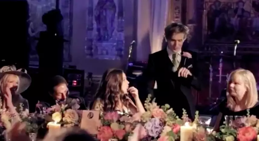 Tom decided to sing his wedding speech instead (