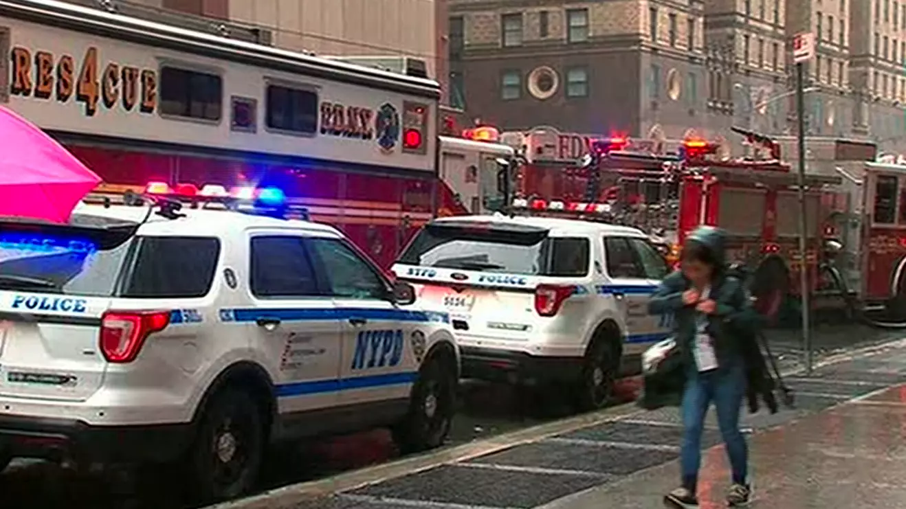 Helicopter Crashes Onto Roof Of 54-Storey Building In New York