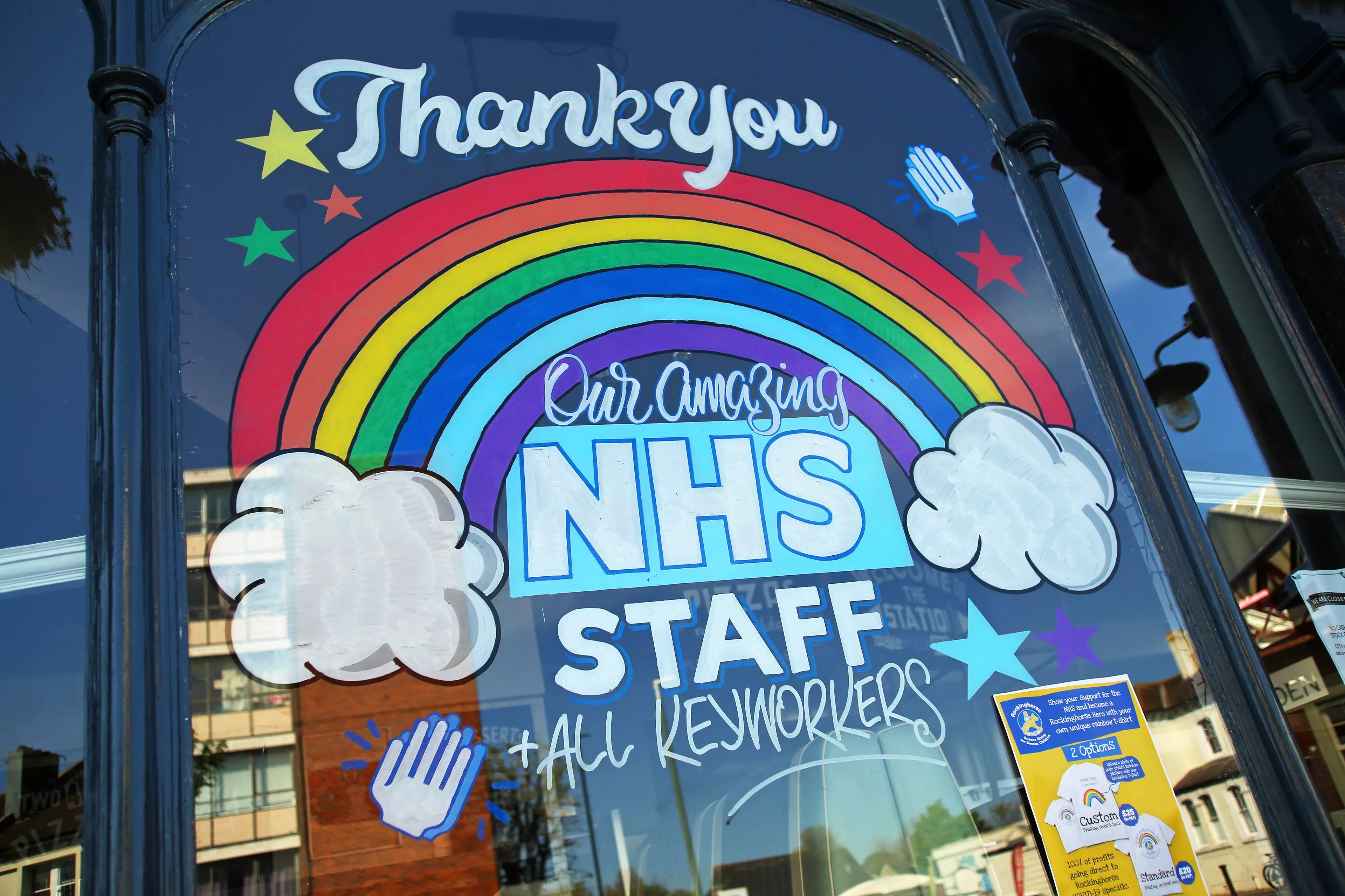 Rainbows have become a symbol of gratitude for NHS and key workers.