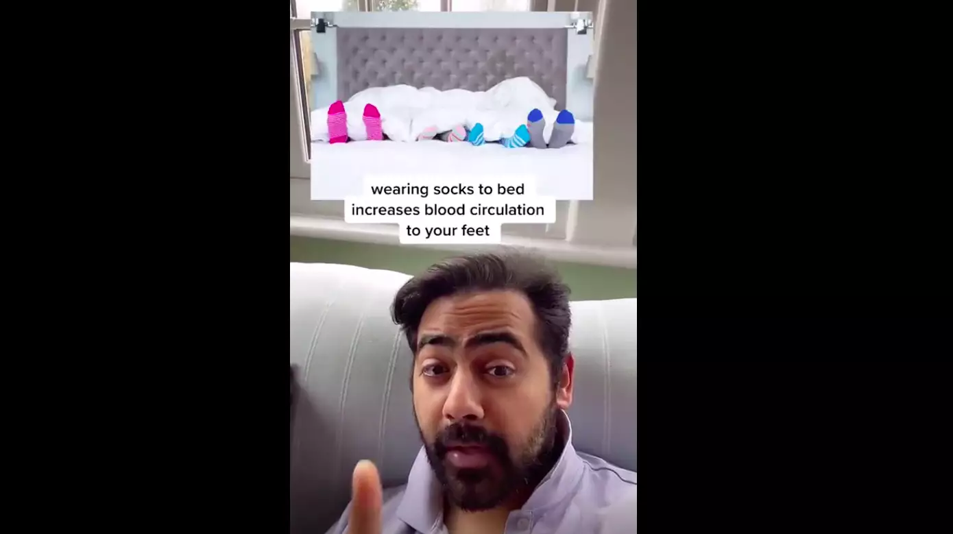 Dr Raj explains why it's important to wear socks while you sleep (