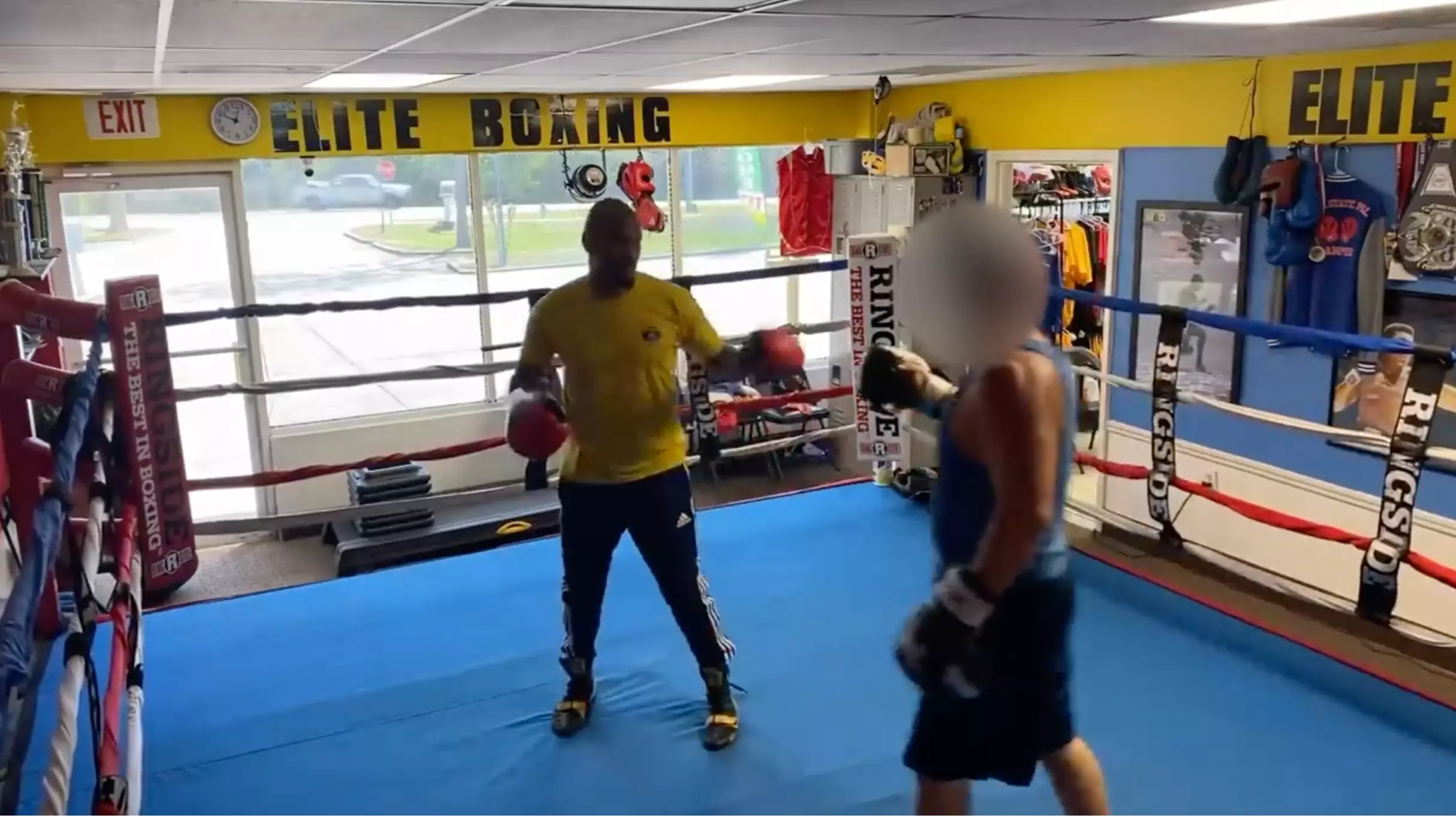 Bully Steps In A Boxing Gym And Challenges The Boxing Coach