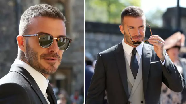 David Beckham Arrives At The Royal Wedding, Looks Like An Actual King