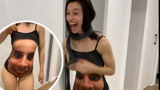 Man Gets Fiancée Swimsuit With His Face Printed On It