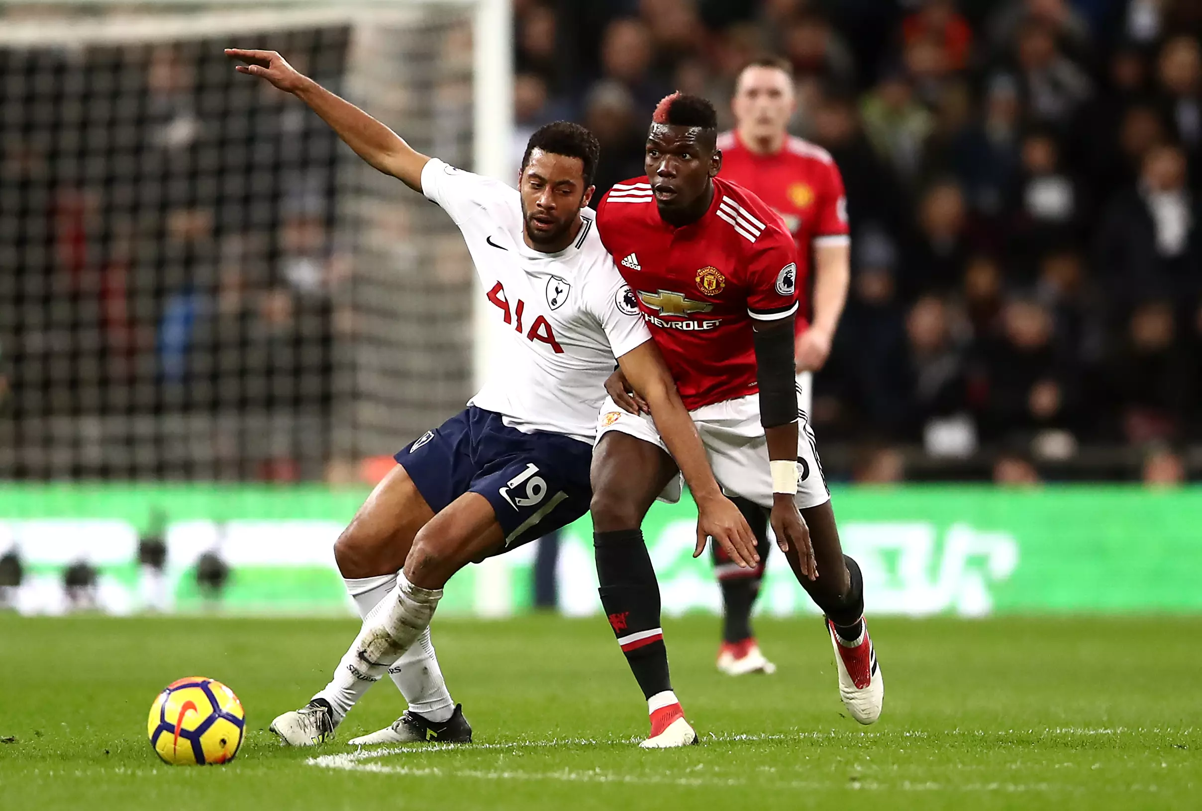 Dembele in action against United. Image: PA