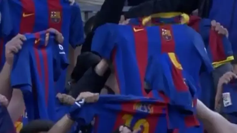 Barcelona Fans Have A Brilliant New Way To Celebrate Messi's Goals