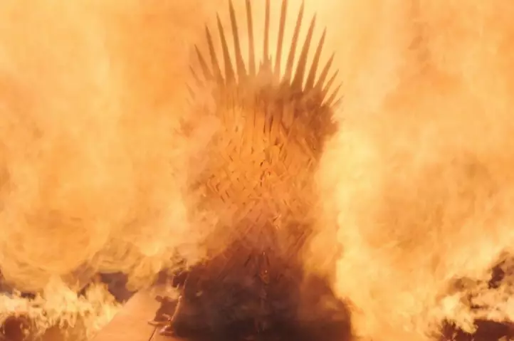 Drogon ended up melting the Iron Throne.
