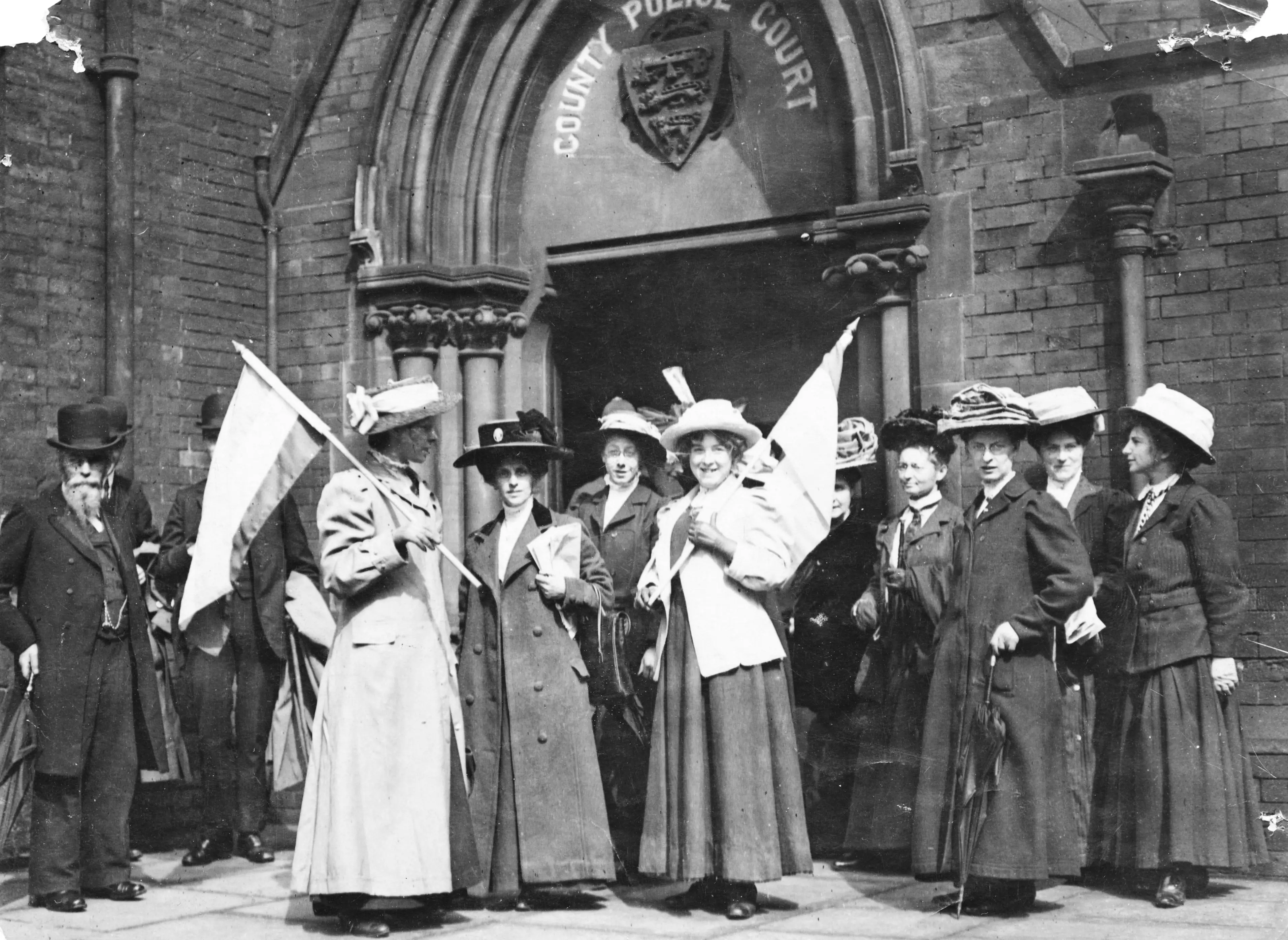 Women finally partially won the vote in Britain in 1918 (