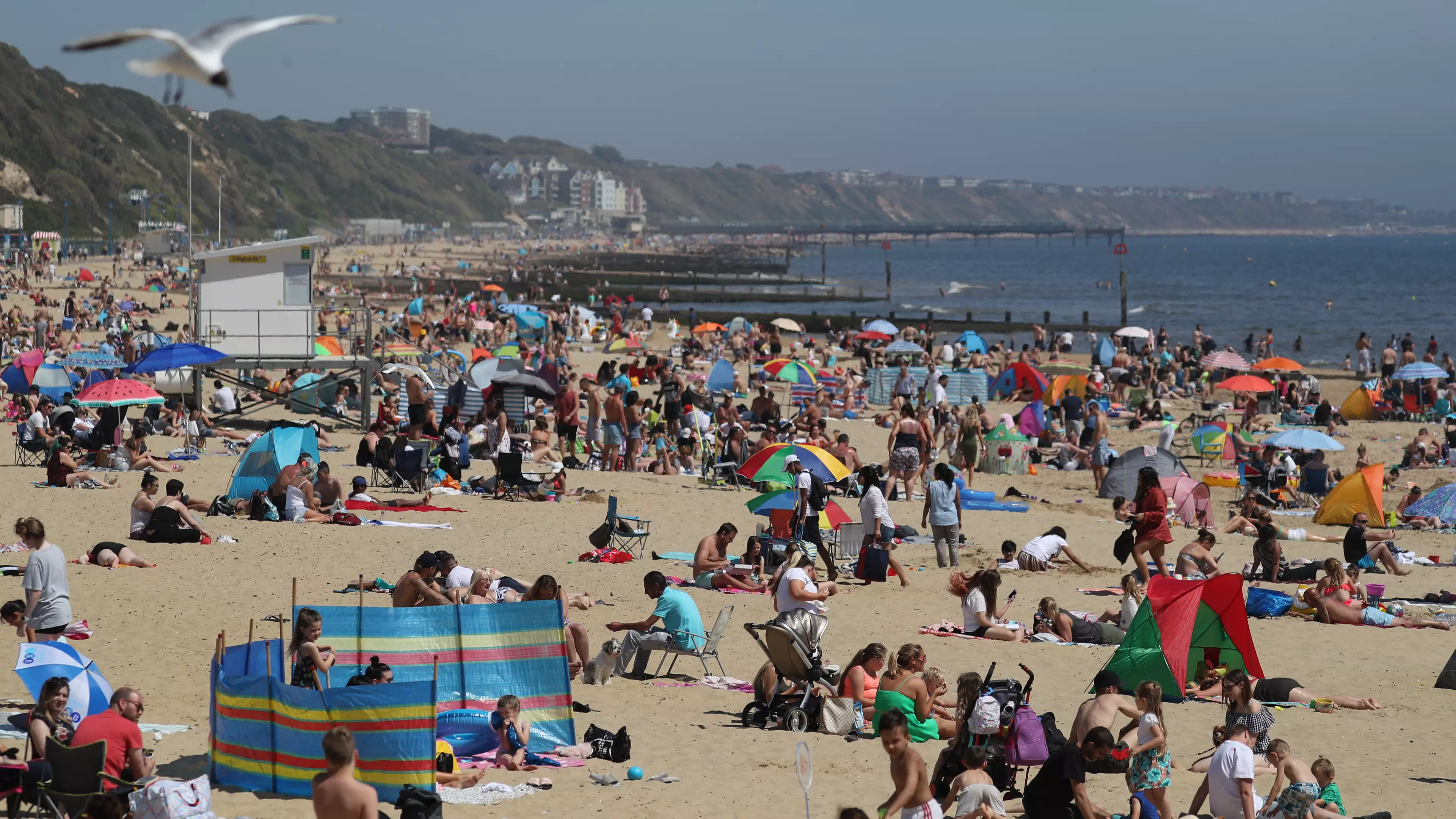 Thousands Flock To UK Beaches To Soak Up The Sun 