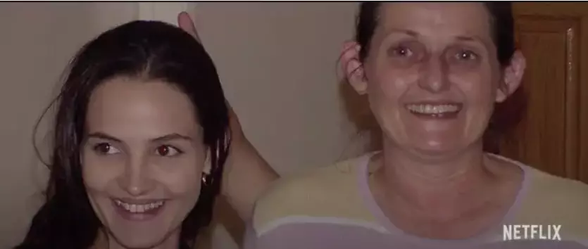 Belinda Lane and her daughter, Crystal Theobald, who was murdered in 2006 (