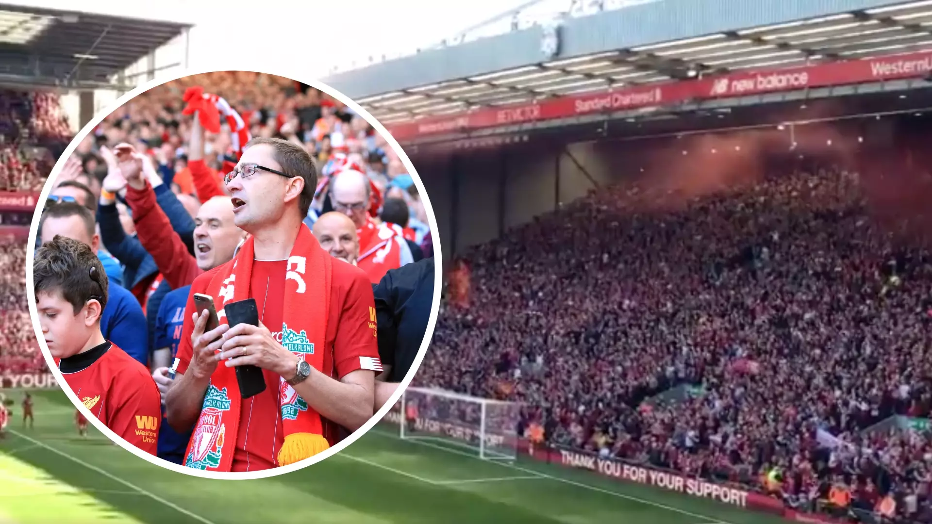 Liverpool Fans Create A Spine-Tingling Atmosphere At Anfield After Wolves Match