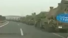 Video Shows Massive Convoy Of Chinese Military Tanks Heading Towards North Korea