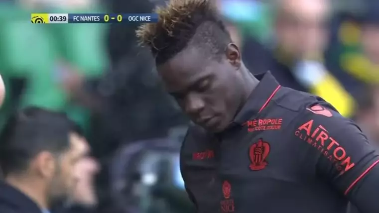 WATCH: Mario Balotelli Misses First Two Minutes Of Nice Game