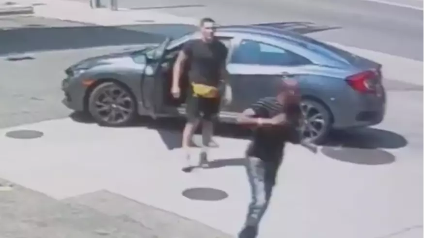 CCTV Footage Shows UFC Fighter Stop Thief From Stealing His Car