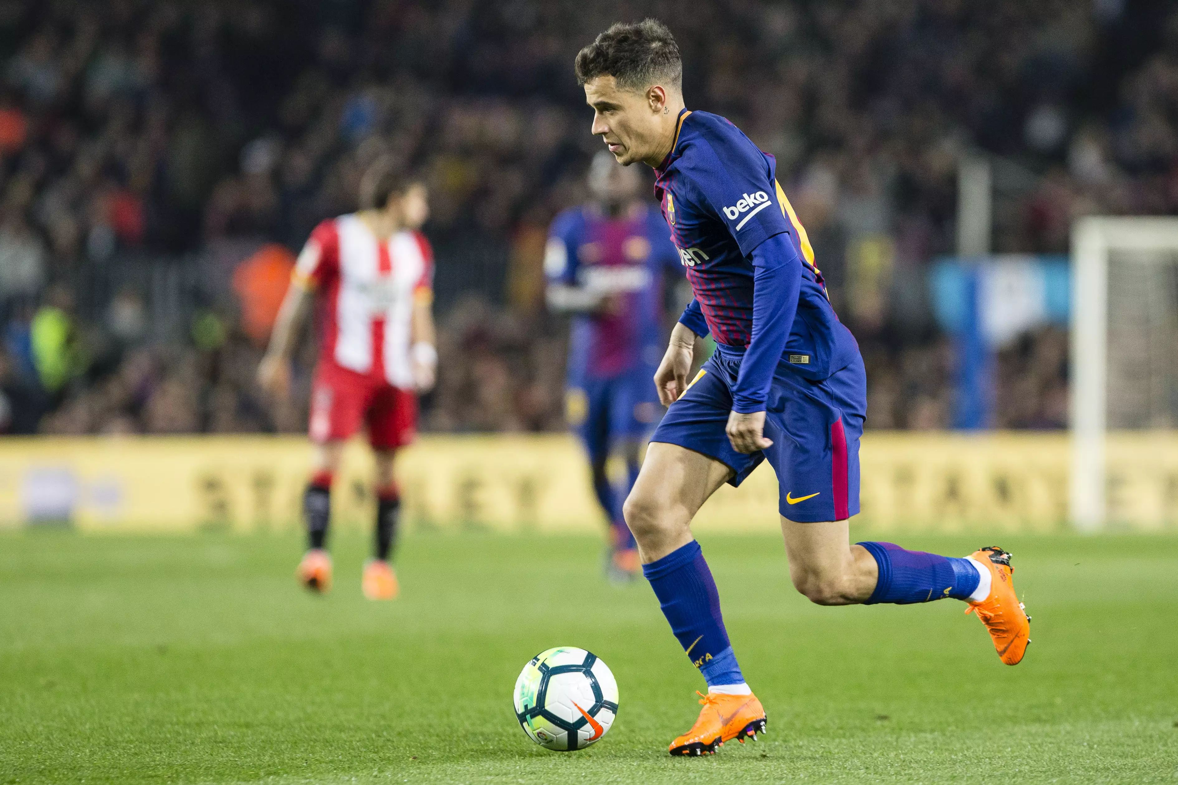 Coutinho in action for Barcelona. Image: PA