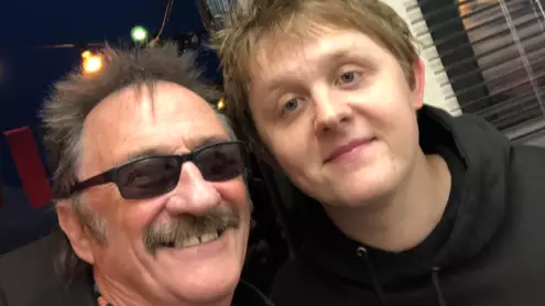 Paul Elliot Pictured With Lewis Capaldi After Camp Bestival Set 