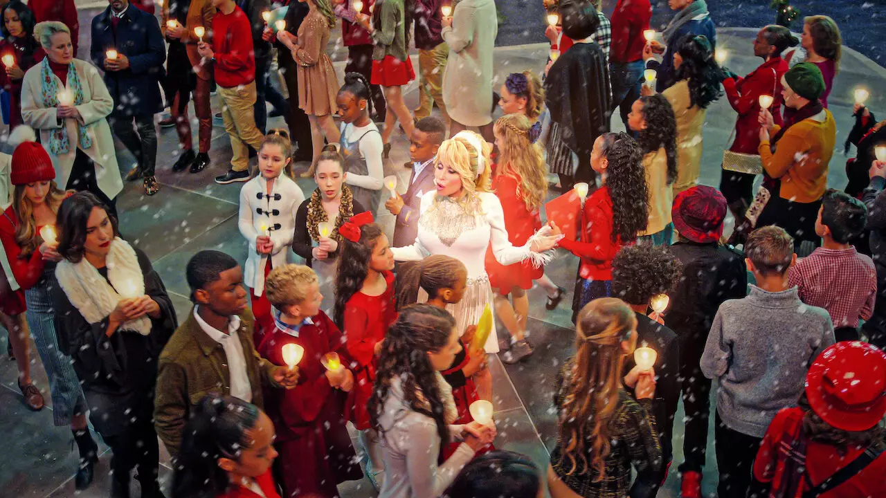 Dolly Parton stars as an angel in new Netflix movie 'Christmas on the Square' (