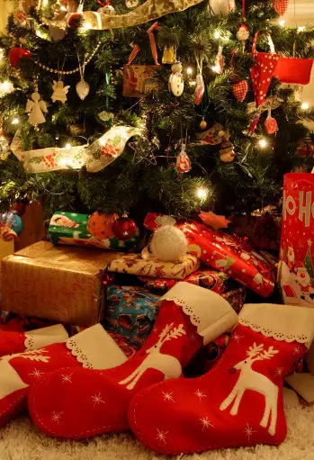 The familiar sight of presents under the tree on Christmas morning.
