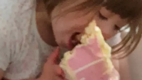 Mum Finds Daughter, Five, Stuffing Her Face With Entire Birthday Cake