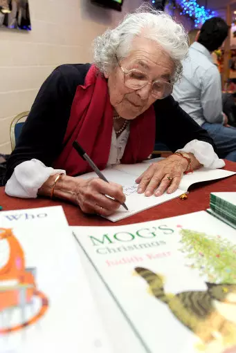 Judith Kerr signs books for fans in 2011.