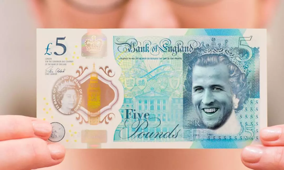 Harry Kane £5 Notes Are Now In Circulation In UK And They're Worth £50,000