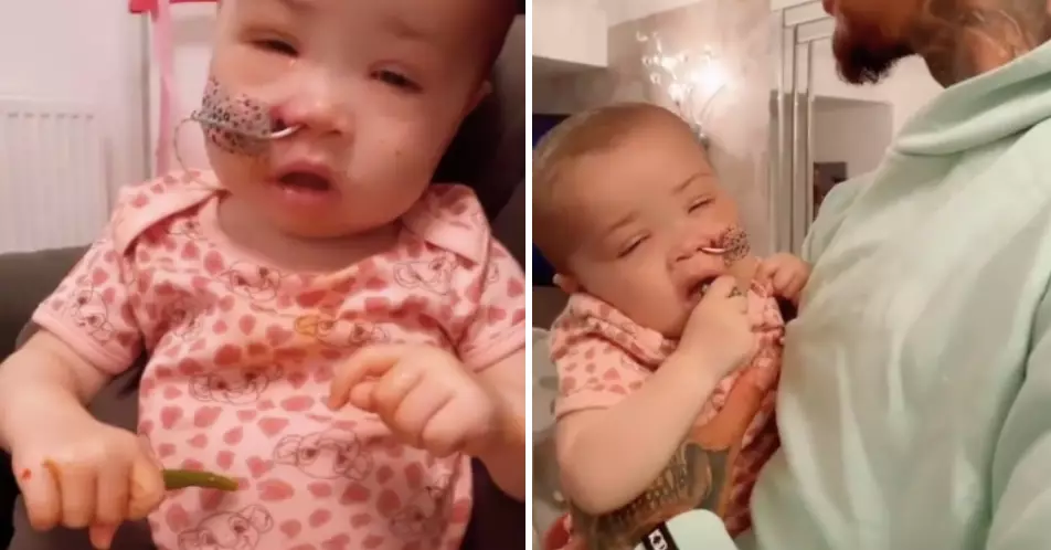 Ashley Cain’s Daughter Azaylia Eats For The First Time In Two Weeks
