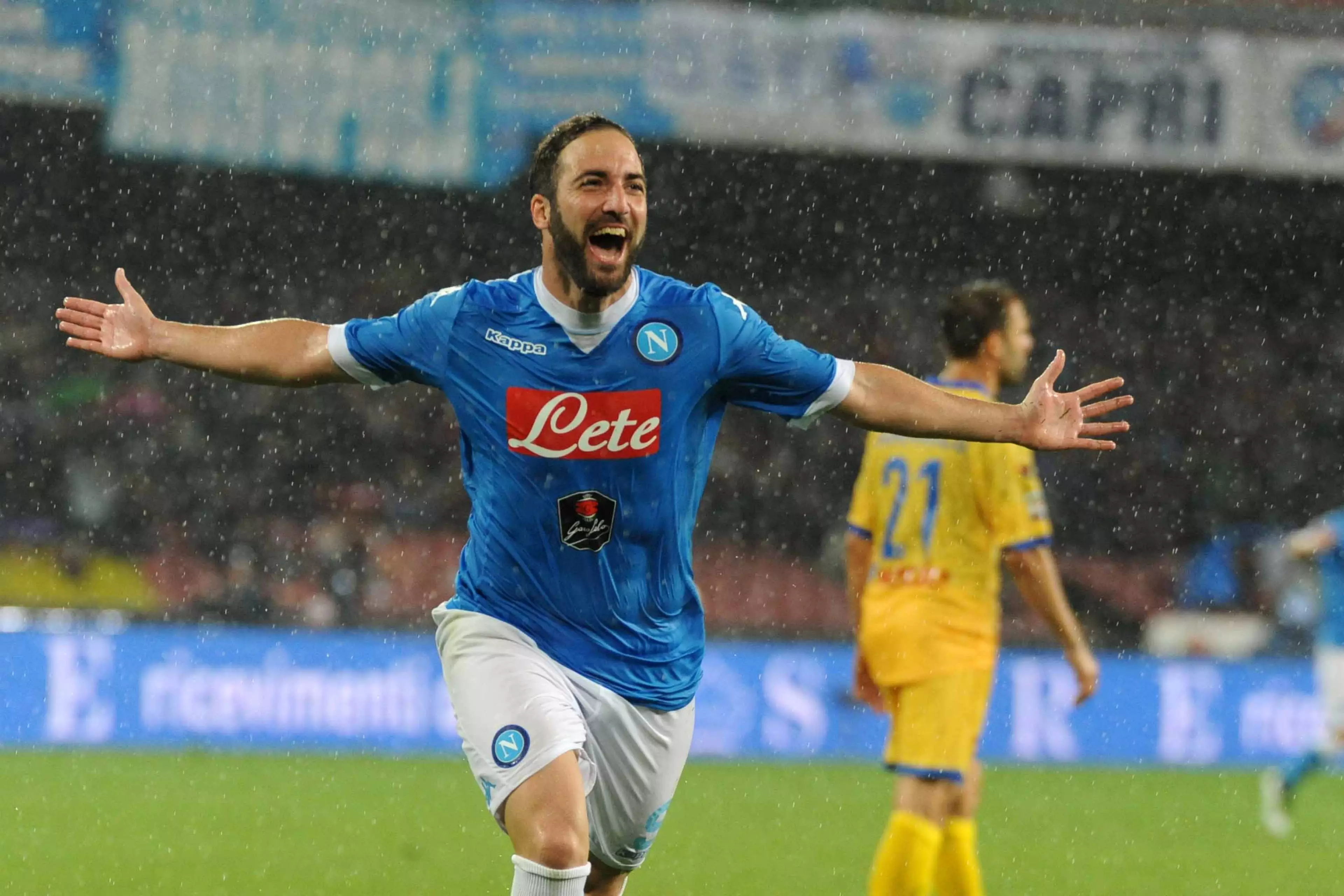 Higuain during his Napoli days. Image: PA