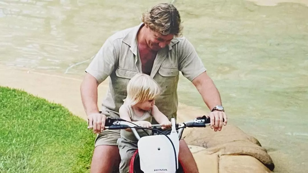 Robert Irwin Recreates Dad Steve's Iconic Motorbike Moment