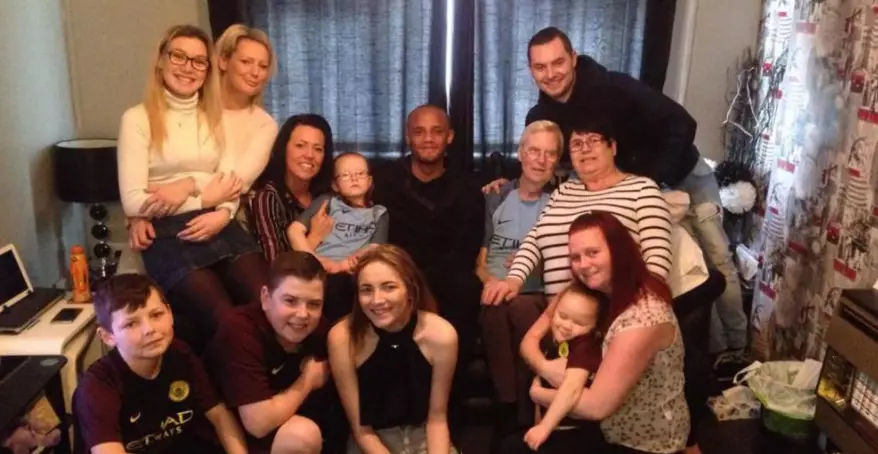 Manchester City Captain Vincent Kompany Grants Fan His Dying Wish 