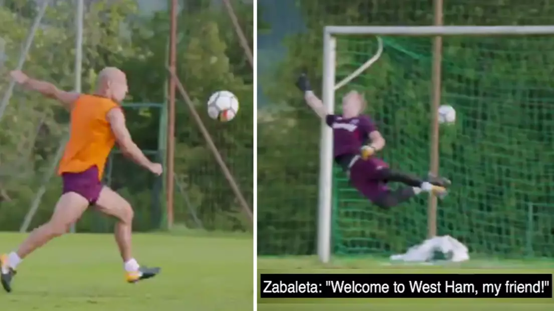 WATCH: Pablo Zabaleta Scores A Screamer Against Joe Hart In West Ham Training