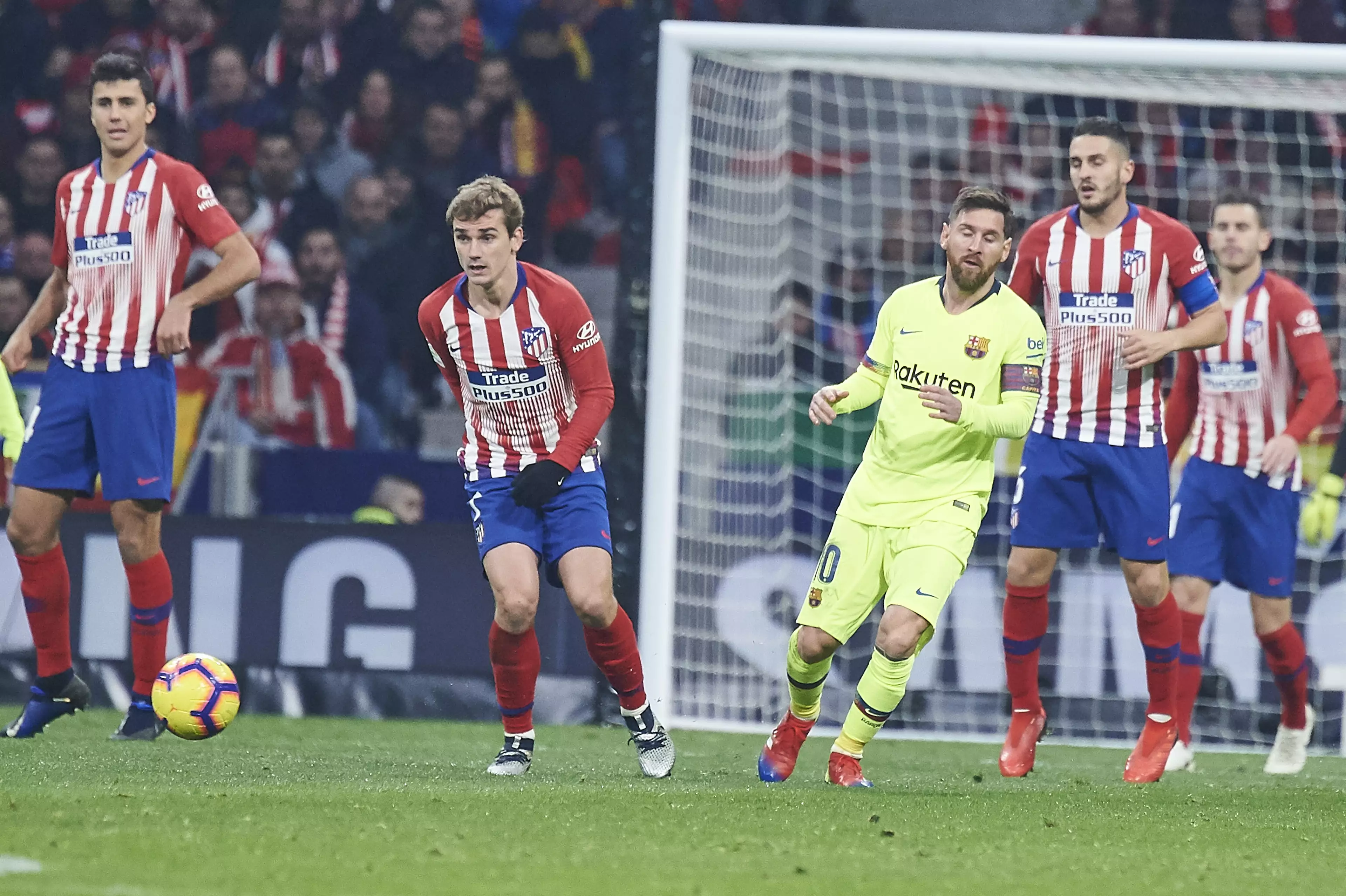 Griezmann and Messi could be united at the Camp Nou. Image: PA Images