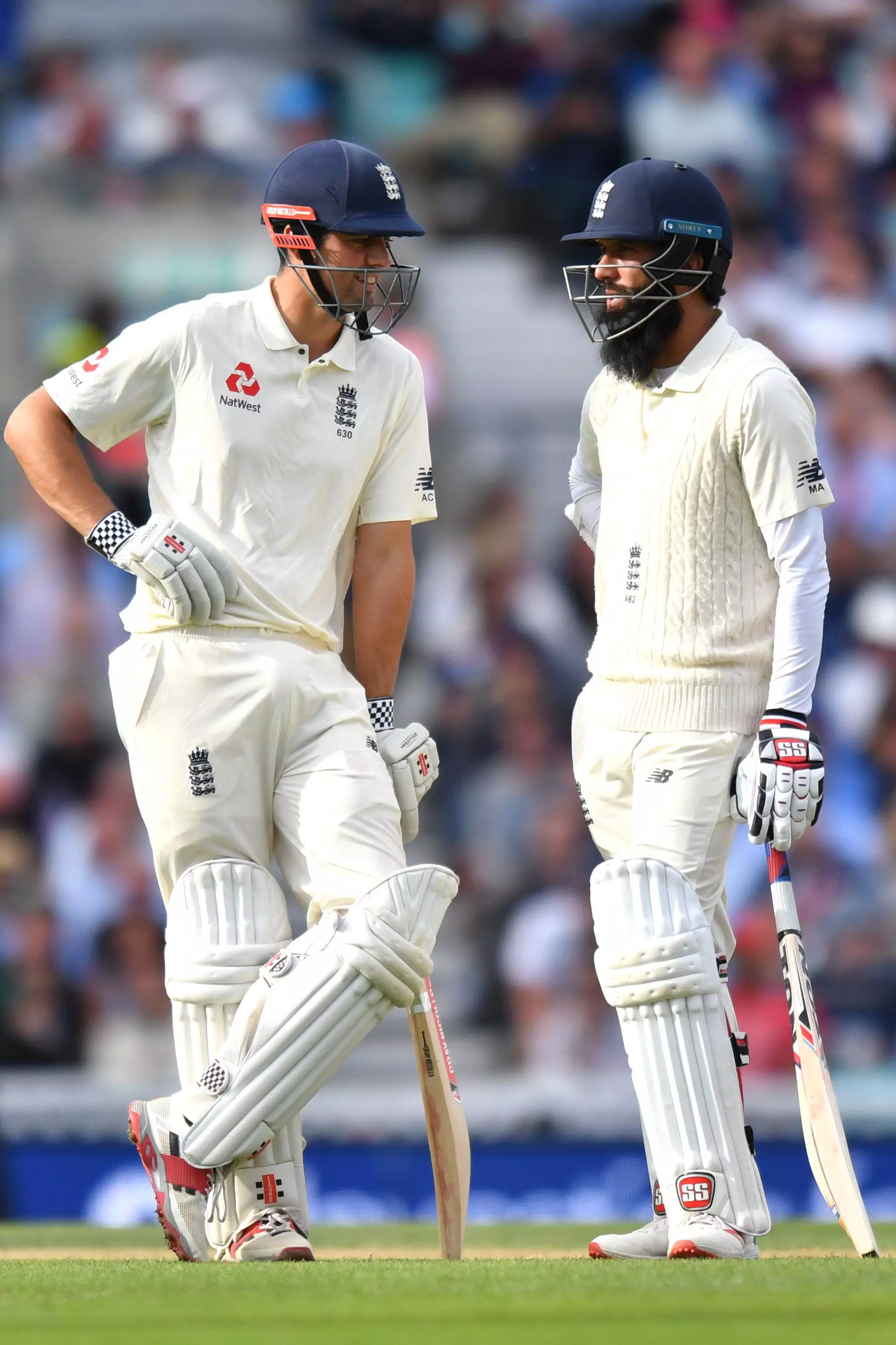 Alastair Cook and Moeen Ali.