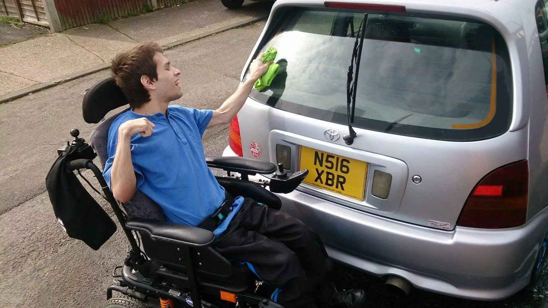 Disabled Lad Goes Viral After Car Cleaning Photos Inspire People Around The World
