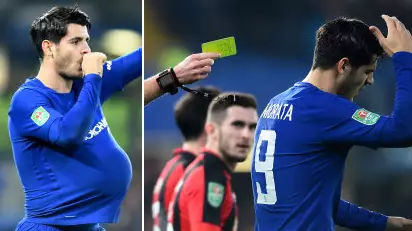Why Alvaro Morata Was Really Booked Against Bournemouth 